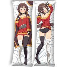 Amazon.com: Megumin Konosuba Body Pillow Case Cover with Zipper Anime Anime Body  Pillow Cover Peach Skin 150x50cm : Home & Kitchen