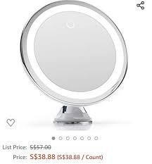 10x magnifying makeup mirror with true