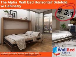 the alpha wall bed horizontal sidefold