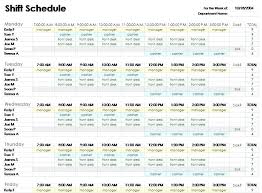 Hour Shift Schedule Maker Calendar Creator Fresh Rotating