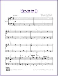 Learn canon in d music notes in minutes. Canon In D Easy Piano Sheet Music Digital The Piano Student