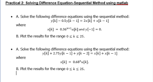 solving difference equation sequential