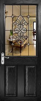 half glazed bevelled glass door designs