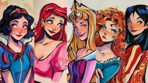 drawing disney princesses part i