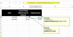 converting time to decimal values