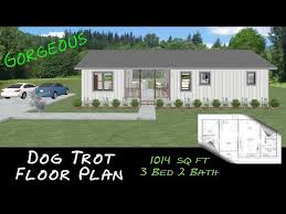 Dog Trot Cabin Floor Plan 1014 Sq Ft