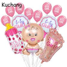 Details About Xl Baby Girl Banner Shower Newborn Supply Balloon Balloons Birthday Party Latex