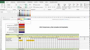Plantilla Calendario 2018 Excel Contar