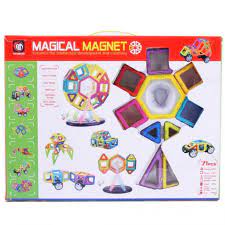 Magical Magnet 71 chi tiết, Bộ Xếp Hình Nam Châm Cho trẻ em