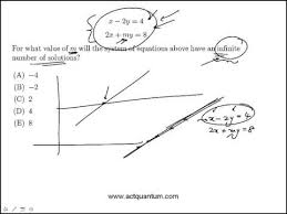Act Practice Question Linear System Of