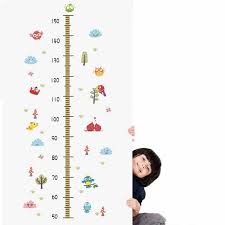 Forest Bird Butterfly Owl Height Measure Wall Sticker For Kids Rooms Growth Chart Wall Decal Mural Home Decor Living Room