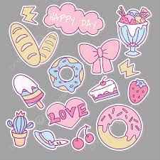 cute sticker png vector psd and