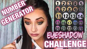 random eyeshadow makeup challenge