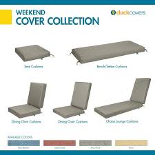 Duck Covers Weekend Water Resistant Outdoor Dining Seat Cushion 17 X 17 X 3 Inch Moon Rock