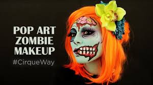 pop art zombie makeup halloween the