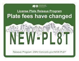 license plate reissue program