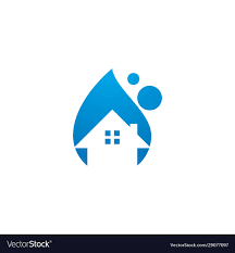 house cleaner logo royalty free vector