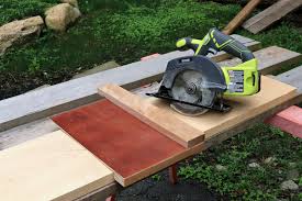 cross cutting square for a circular saw