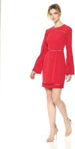 Keepsake The Label Womens Indulge Ls Mini Dress Red Xs