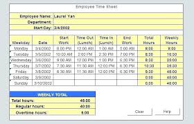 Excel Time Tracker Employee Time Tracking Excel Excel Employee Time