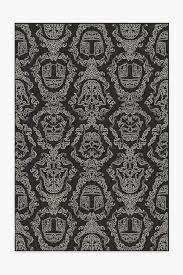 dark side damask charcoal rug ruggable