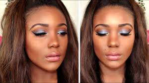 blue eyeshadow makeup tutorial