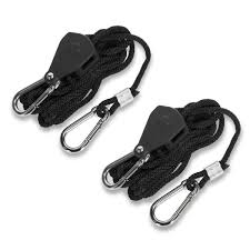 Xtremepowerus 1 Pair 1 8 In Heavy Duty Ratchet Hanger W Adjustable Grow Fabric Light Rope Clip Carabiner 150 Lbs Capacity 83055 The Home Depot
