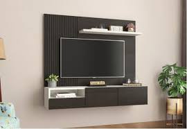 Wooden Street Wall Mounted Tv Unit