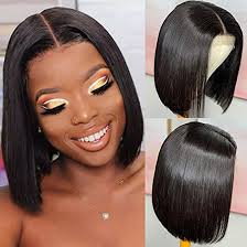 straight lace front bob wigs human hair