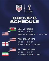 World Cup 2022 Fixtures Group B gambar png