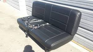 vinyl van conversion sofa bed bench
