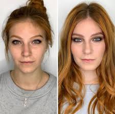 own makeup vs how a professional