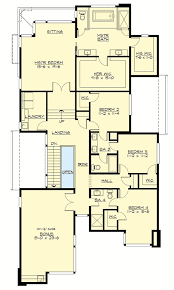 Narrow Lot Modern House Plan 23703jd