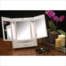 two sided lighted makeup mirror