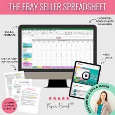 the ebay seller spreadsheet paper spark
