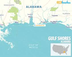 map of gulf ss alabama live beaches