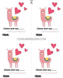 Looking for valentine's day coloring pages to print out at home? Llama Printable Valentines Day Cards Print And Make At Home