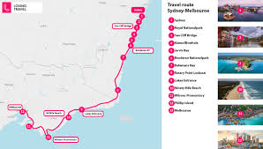 the sydney melbourne itinerary route