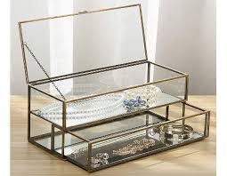 india glass metal edges jewelry boxes