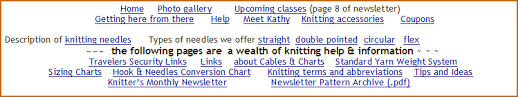 Kathys Kreations Standard Yarn Weight System