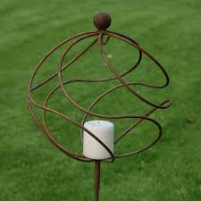 Garden Candle Holder Rustic Tangle