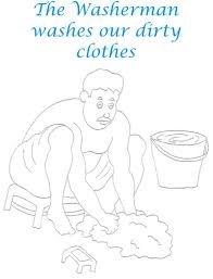 People who printed this coloring page also printed. Washer Man Coloring Printable Page For Kids