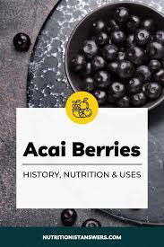 acai berries history nutrition uses