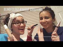 blindfolded makeup challenge pt 1