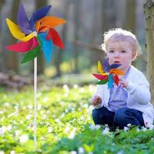 Kids Colorful Wind Spinner Pinwheels