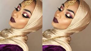 purple eyeshadow with gold glitter