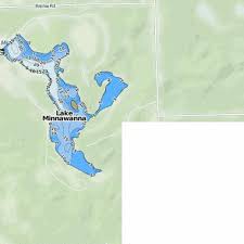 Lake Minnawanna Fishing Map Us_mi_44_25 Nautical