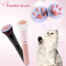 women cat claw paw makeup brushes cute