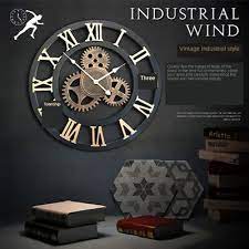 Roman Wall Clock Big Numerals Giant