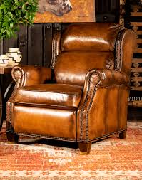 cattlemens leather recliner western